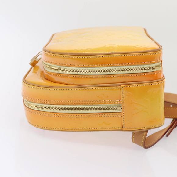 LOUIS VUITTON Monogram Vernis Marley Backpack Yellow M91040 LV Auth ep5066 - Picture 4 of 16